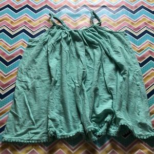 Teal Braided Tank Top